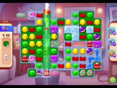 HomeScapes Level 8203 no boosters (16 moves)