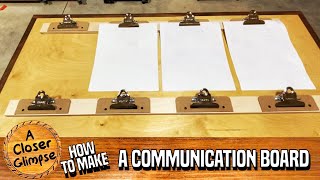 DIY Communication Board for the Workplace