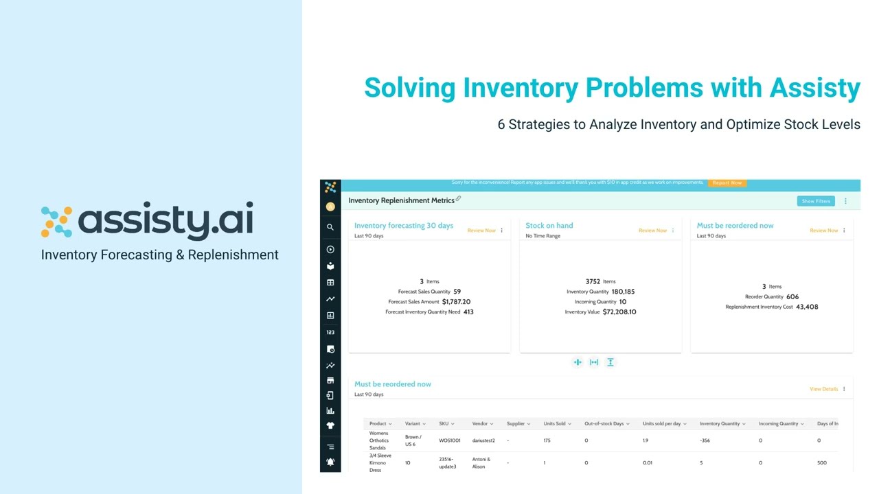Inventory Management ‑ Assisty Demo