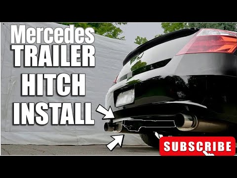 how to install trailer hitch on you car DIY| mercedes trailer hitch installation with easy steps