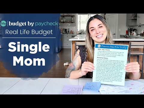 BBP Real Life Budget - Single Mom + Financial Goals + Budget Tips