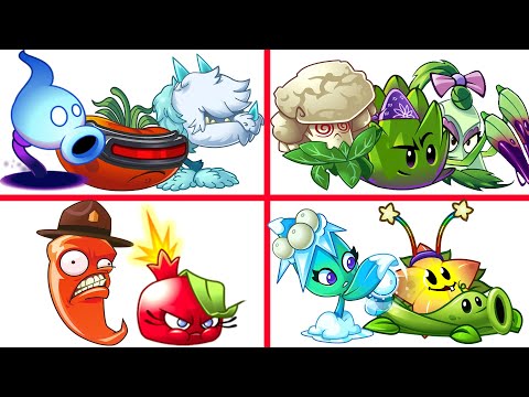 PvZ 2 4 Super Team Plants Vs Team Zombies Part 33 - Team So OP !!!
