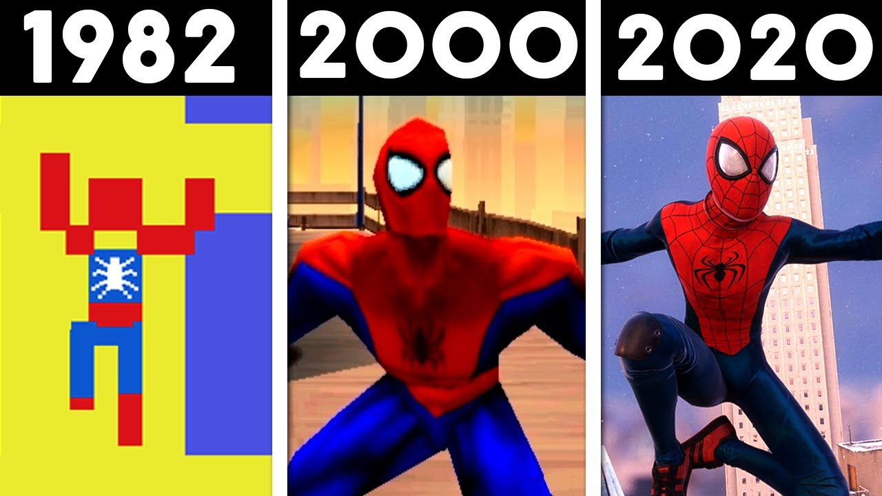 EVOLUÇÃO DO HOMEM ARANHA NOS GAMES