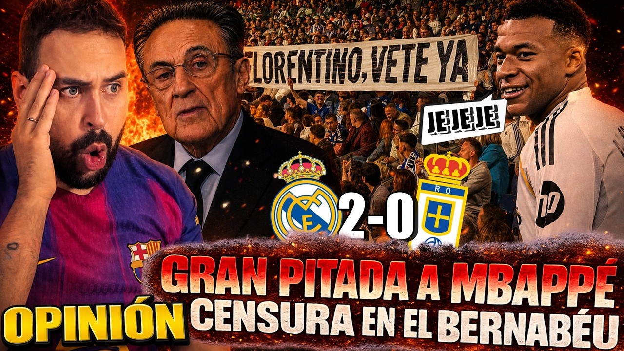 El BERNABÉU EXPLOTA con MBAPPÉ ¡PITADA HISTÓRICA! - PANCARTAS RETIRADAS y el MADRID GANA 2-0 OVIEDO