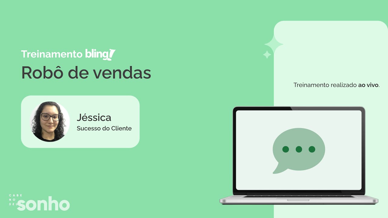 (GRAVADO 27/07) - Robô de vendas Messenger - Treinamento Bling
