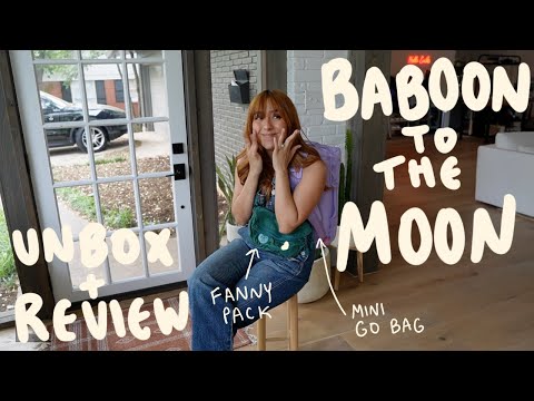 baboon to the moon unboxing + review of the fanny pack and go bag
