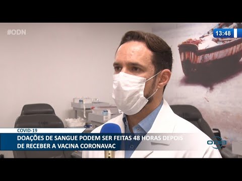 Imunizados contra o Covid-19 podem doar sangue 48 horas após receberem a vacina 27 01 2021