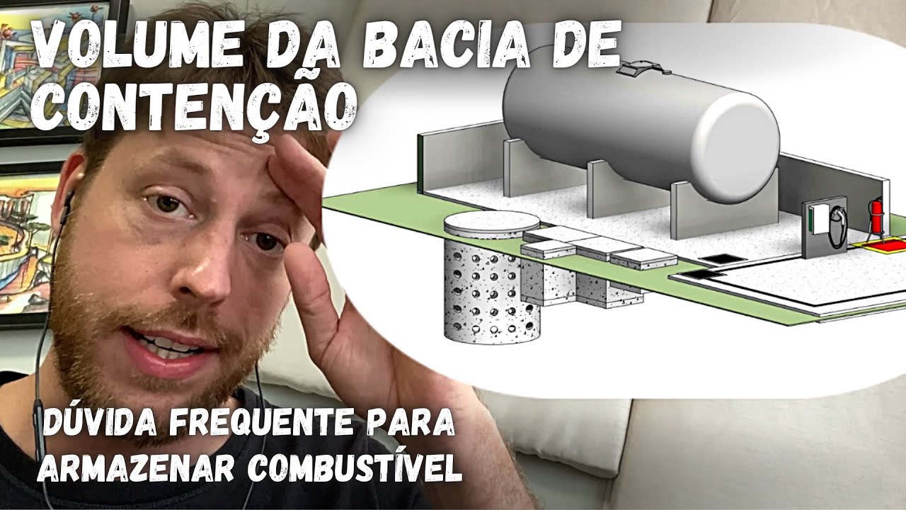 Bacia de contenção para tanque de combustível em SAAC