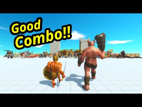 Achilles and ogre lord vs random team same price animal revolt battle simulator