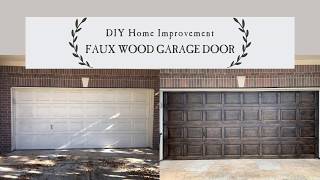 DIY Faux Wood Garage Door