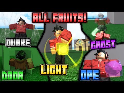 Showcasing All Devil Fruits In King Of Pirates On Roblox - 