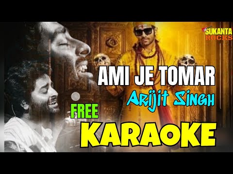 Ami Je Tomar | Arijit Singh | Karaoke with Lyrics | Bhool Bhulaiyaa 2 | Kartik Kiara Tabu | Pritam