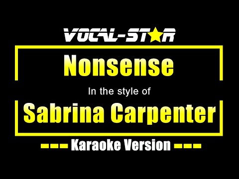 Sabrina Carpenter - Nonsense (Karaoke Version)