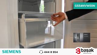 Siemens GS54NVWE0N 7 Çekmeceli Nofrost Derin Dondurucu