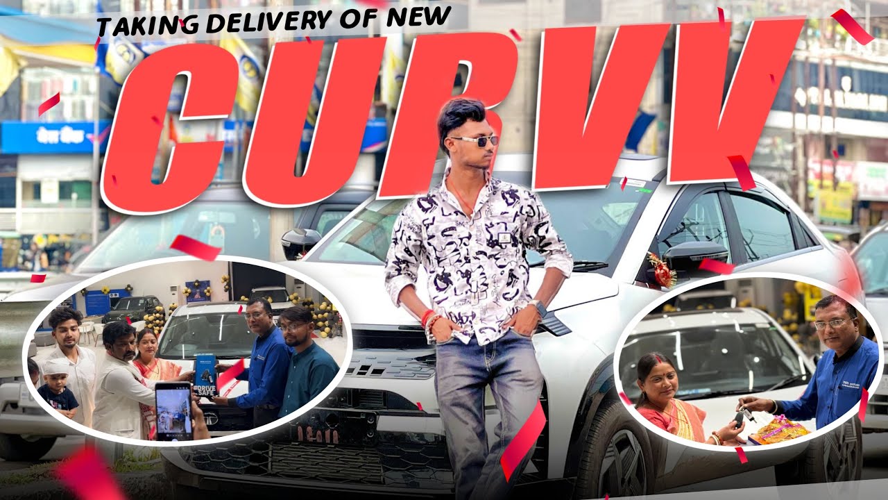 Tata Curvv Delivery Day 😍🔥 | First Owner Review | On Road Price & Features #newcardelivery#TataCurvv