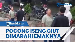 Viral Aksi Pocong Iseng di Kediri Terciduk Warga, Hanya Bisa Terdiam saat Dimarahi Sang Ibu