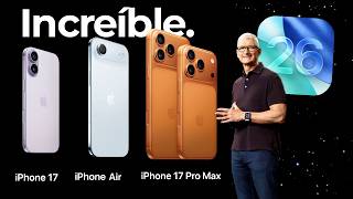 iPhone 17 y iPhone 17 Pro Max OFICIAL, Evento de Apple con TODAS LAS NOVEDADES 🔥