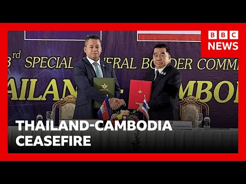 泰國高棉達成停火協議！歷經數週血腥衝突｜BBC News (Thailand and Cambodia agree ceasefire after weeks of deadly clashes | BBC News)