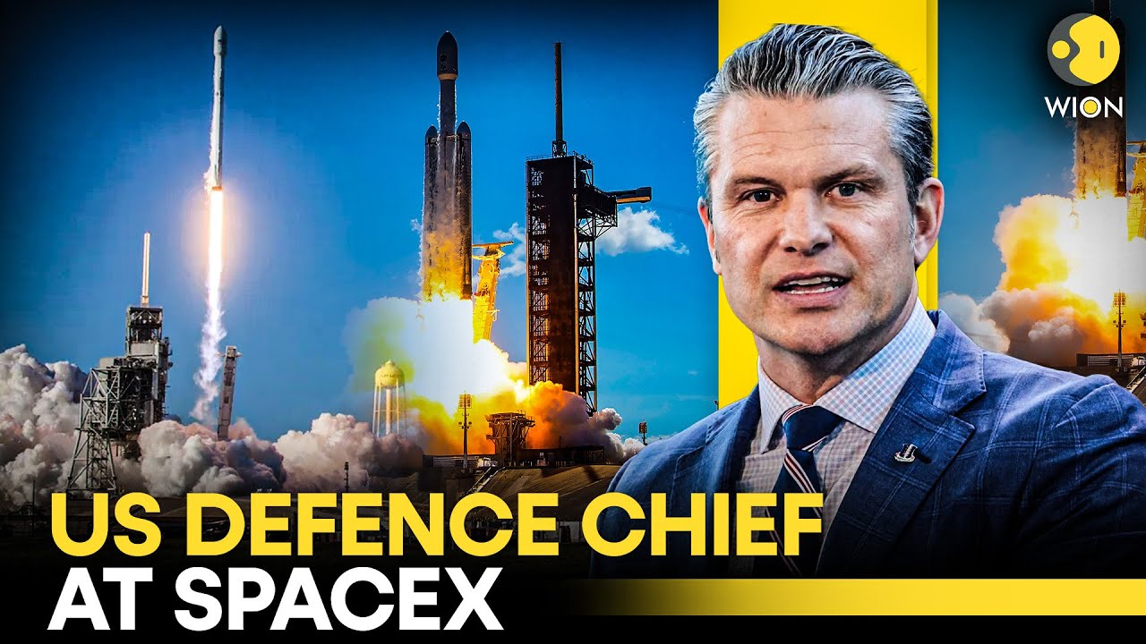 LIVE: US Defence Secretary Pete Hegseth Visits SpaceX, Delivers Speech | Elon Musk | WION