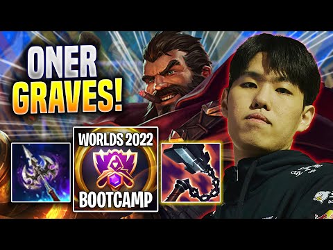 ONER IS A MONSTER WITH GRAVES! - T1 Oner Plays Graves JUNGLE vs Kindred! | Bootcamp 2022