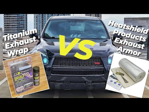 My personal experience with titanium exhaust wrap VS Heatshield Products Exhaust Armor