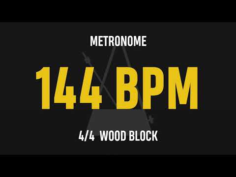 144 BPM 4/4 - Best Metronome (Sound : Wood block)