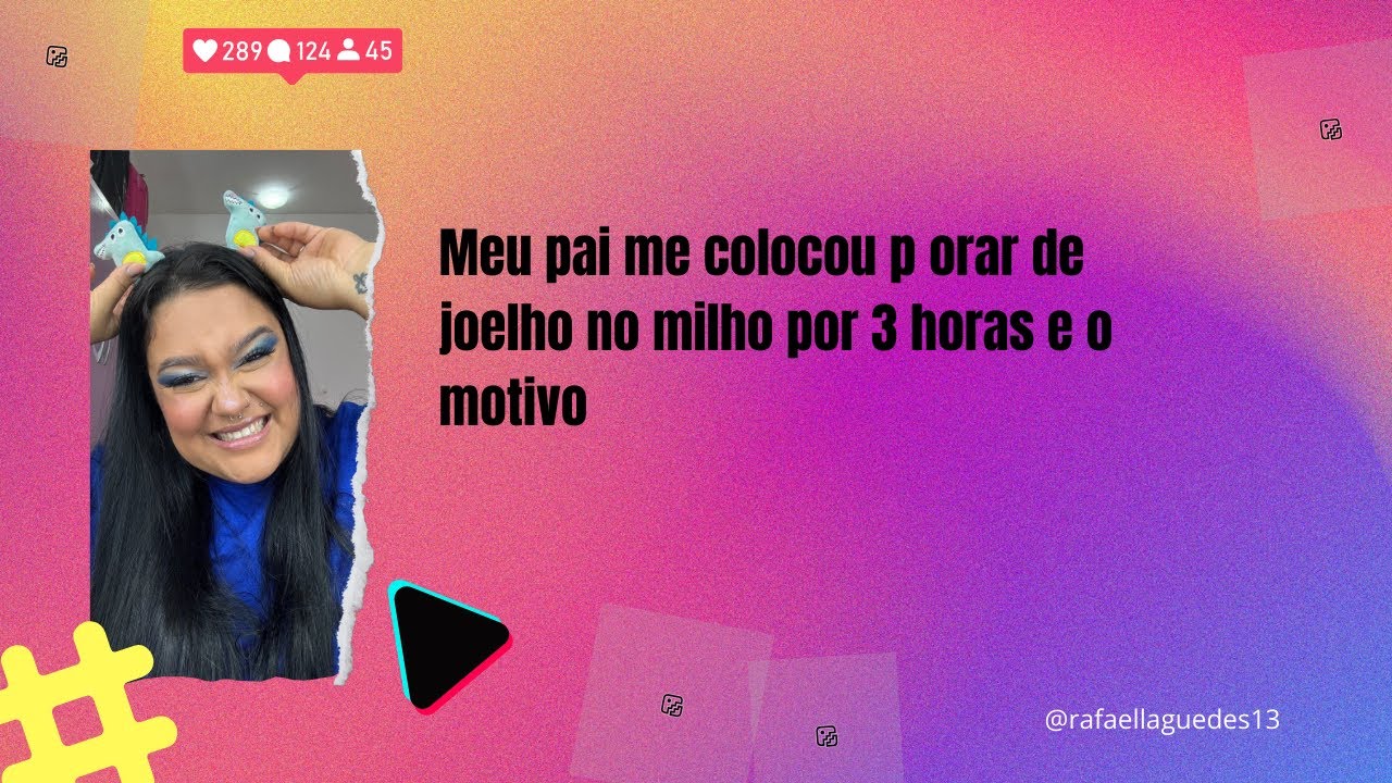 Meu pai me colocou p orar de joelho no milho por 3 horas e o motivo #fofocastv #fy