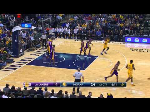 Roy Hibbert Highlights Lakers vs. Pacers 12.15.2014 - 10 Points, 7 Rebounds