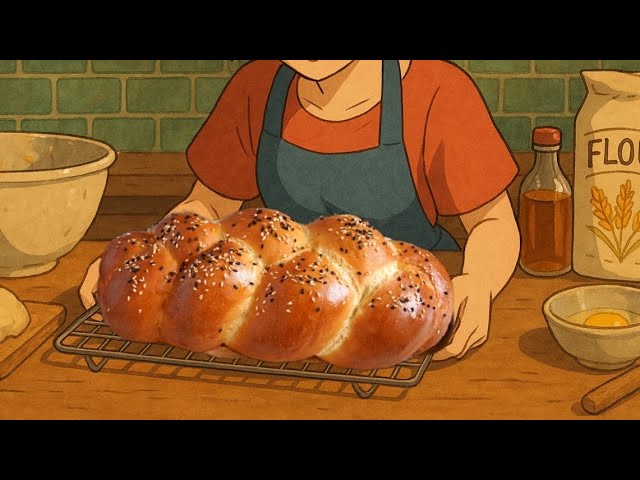 할라브레드 먹고 빵집 못가요..❤지브리 감성 한스푼!결이 살아있는 할라브레드 만들기/ Soft & Fluffy Challah Bread Recipe