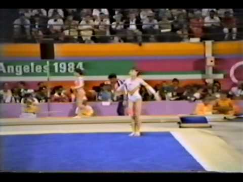 1st T ROM Lavinia Agace FX - 1984 Olympic Games  9.200