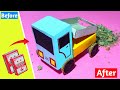 How To Make Matchbox Truck At Home How To Make A Hydraulic Dump Truck At Home Matchbox Truck Easy