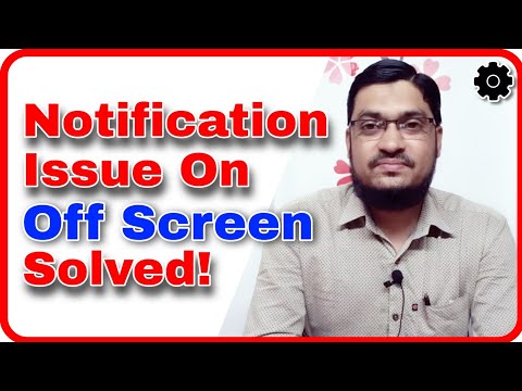 Notification issue on off screen in Asus Zenfone Max Pro M1 & It's solution - Technical Point
