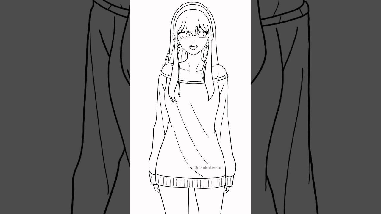 Drawing Yor Forger From SPYxFAMILY (Fast Speed) #spyxfamily #yorforger #anime #digitalart