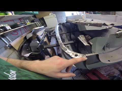 21 Classic Mini Restoration - Rear panel repair