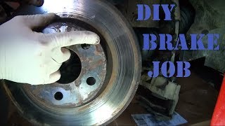 DIY How to Replace Front Brake Pads and Rotors on a 2003 Chevy Cavalier - Disk Brake Job