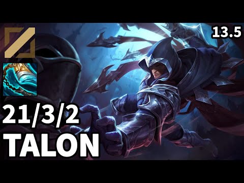 Talon Mid vs Cassiopeia - EUW Master | Patch 13.5
