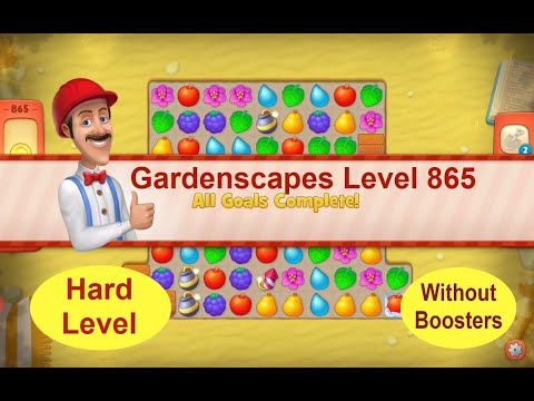Gardenscapes Level 865 - No Boosters