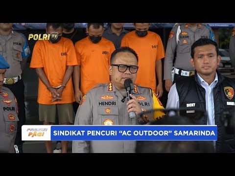 POLRESTA SAMARINDA UNGKAP KASUS PENCURIAN OUTDOOR AC