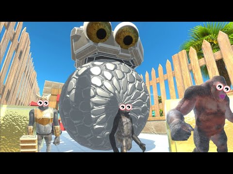 CRAZY STONE ATTACKS FACTIONS  -  ANIMAL REVOLT BATTLE SIMULATOR