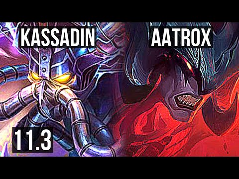 KASSADIN vs AATROX (MID) | 8/0/4, Quadra, 66% winrate, Legendary | EUW Diamond | v11.3