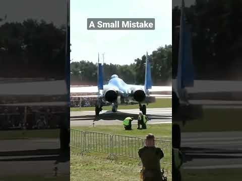 A Small Mistake! #fighterjet #shorts #jetblast
