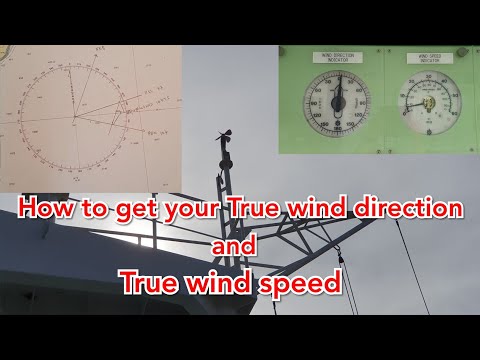 How to get True wind direction ang True wind speed, seamans vlog, marino vlog