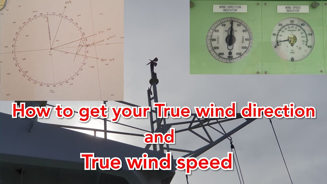 How to get True wind direction ang True wind speed, seamans vlog, marino vlog