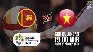 Jadwal Live Streaming Laga Voli Putra Asian Games 2018, Sri Lanka Vs Vietnam Pukul 19 30 WIB