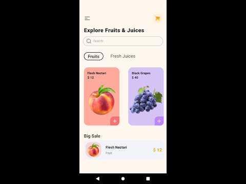 React native fruit application for android