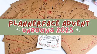 Plannerface Advent Unboxing 2025 🎄🎁