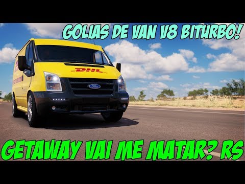 TRANSPORTANDO AS PEÇAS DO CHEVETTE TURBO DO GETAWAY DRIVER 🤣 GOLIAS DE VAN COM V8 - FORZA HORIZON 3