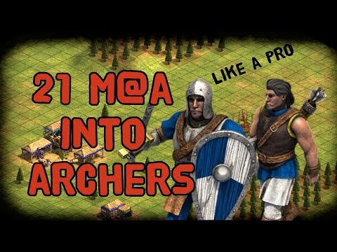 Standard 21 Man-at-arms into Archers Build Order Explained