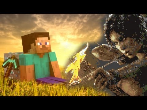 [Minecraft] Tomb Raider Pixel Art
