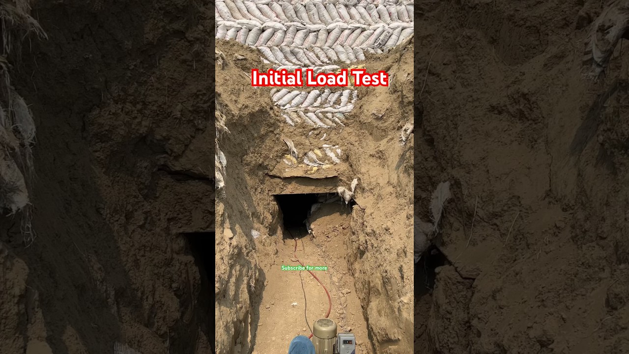 Initial pile load test by Kentledge method @CIVILMOTIVERSITY | pile foundation